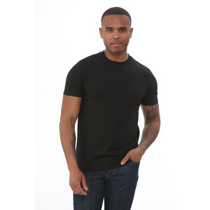 T-shirt personnalisé avec logo pour homme, manches courtes, vêtements de sport, polyester à séchage rapide, tee-shirt de sport pour la salle de sport, entraînement, course à pied, fitness, haut uni, vente en gros - Product Image 3
