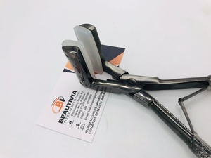 Premium meilleurs outils d'extension de cheveux de bande Logo personnalisé pince de pression en acier inoxydable durable outil noir outil d'extension de cheveux - Product Image 3