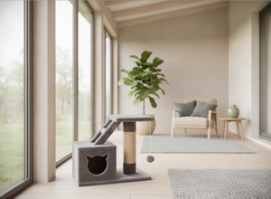 เสาข่วนแมวคุณภาพสูง Amistar Silver Silence สำหรับแมวทุกสายพันธุ์และทุกขนาด - Product Image 4