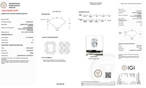 IGI Certifié 2.01 Carat D Couleur Si 2 Clarté D Couleur Grade Diamant Rectangle Brillant Radiant Cut CVD HPHT Lab Grown Diamonds - Product Image 3