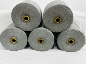 Mezcla de algodón Melange Yarn Ring Spun NE 24/1 Melange 15% para tejer patrón crudo - Product Image 4