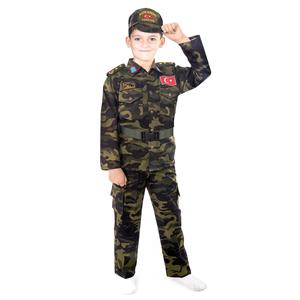 Costume militare kaki da ragazzo - Product Image 1