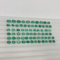 Émeraude naturelle de Zambie de 24,05 carats, taille ovale, pierre précieuse en vrac pour la fabrication de bijoux, pierres d'émeraude facettées, fournisseur en gros d'Inde