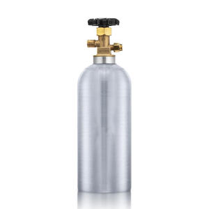 Cilindro de CO2 para bebidas, 5 lb/5 kg, botella de gas de aluminio para sistema dispensador de cerveza de barril (kegerator) - Product Image 1