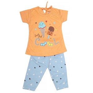 Traje de 2 piezas para niñas recién nacidas - Melocotón - Product Image 1