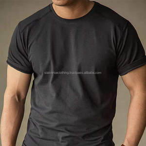 Best Quality Mens T <b>Shirts</b> Wholesale Custom Cotton O Neck <b>Half</b> <b>Sleeve</b> Knitted Fitness Blank Casual Wear Latest Bespoke Gym - Product Image 4