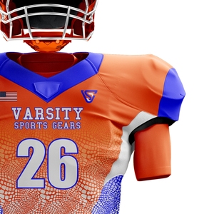 Uniforme de fútbol americano para hombres Jersey de equipo personalizado con pantalones de sarga de aparejos transpirables Ropa deportiva de fútbol de alta calidad - Product Image 6