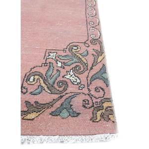 Alfombra de Lana Anudada a Mano de Gran Tamaño, Diseño de Medallón Rojo y Naranja, para Sala de Estar, Pasillo Rectangular, Modelo Pae-2119 - Product Image 4