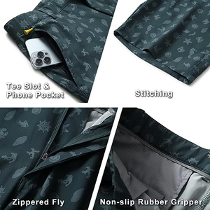 Pantalones cortos de calidad superior para hombre 2023 Último diseño Color personalizado Venta al por mayor Pantalones cortos de golf para hombre Deporte para hombre Pantalones cortos de golf - Product Image 6