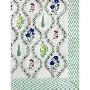 High Quality Block Printed Flat <b>Sheet</b> <b>Fitted</b> Bed <b>Sheets</b> in King <b>Queen</b> Twin Sizes for Bedroom Hotel or Hospital Use - Product Image 1