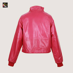 Chaquetas de Cuero Rosa para Mujer de Alta Calidad, Venta al por Mayor, Producción en Masa, Proveedor de Fábrica - Product Image 2