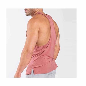 Débardeur décontracté pour hommes sur mesure pour l'été, mode de rue, tricoté sans manches, haut de gymnastique en plein air pour hommes entretenu par OEM - Product Image 3