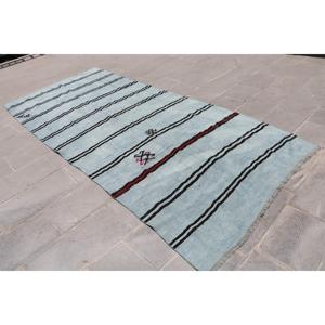 Alfombra Turca Grande, Alfombra Vintage de 4.8x10.8 pies, Alfombra de Lana Azul - Product Image 2