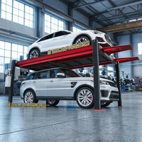 Pont élévateur automobile à quatre colonnes symétriques de qualité industrielle 3600 kg – Solution de stationnement vertical stable pour atelier de réparation automobile et garage résidentiel