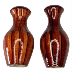 Pot de fleur en bois fait main pour articles décoratifs pour la maison Vases en bois de style design côtier pour mariage pour pot de fleur pour la maison et le mariage - Product Image 1