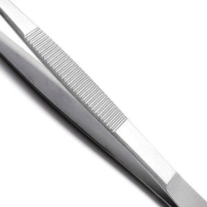Pince à pansement pour pouce JIYO SURGICAL CO, 14 cm, à pointe dentelée, en acier inoxydable, modèle TD-7093, certifiée CE - Product Image 4