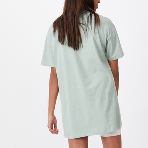 180gsm ผ้าฝ้าย100% โลโก้ที่กำหนดเองพิมพ์ว่างเปล่าเสื้อยืดขายส่งธรรมดาผู้หญิงเสื้อยืด - Product Image 5