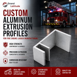 Profils d'extrusion en aluminium sur mesure pour la fabrication d'échelles de pompier - Product Image 2