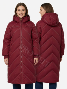 Nueva Moda, Ropa Personalizada, Chaqueta Acolchada Extra Larga con Capucha, Chaqueta de Invierno con Cierre Frontal, Abrigo Acolchado Ligero y Cálido - Product Image 5