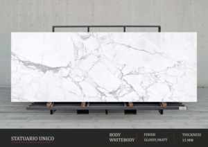 Exclusivos Muros Interiores de Lujo Diseñados con Baldosas de Porcelana Negra de Alto Brillo de 1200x3200 mm - Product Image 2