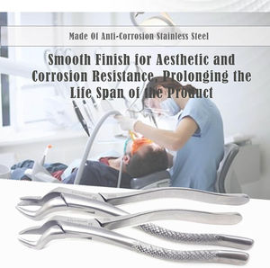 Forceps d'extraction dentaire manuels en acier de haute qualité 150 Incisives supérieures Instruments chirurgicaux dentaires Réutilisables Utilisation hospitalière - Product Image 3