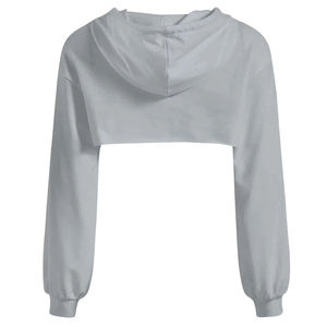 Sudadera Corta Informal Vintage de Alta Calidad, Diseño Único con Forro, Top Ventas de Ropa Urbana de Invierno con Logotipo Frontal, Venta al Por Mayor ODM - Product Image 2