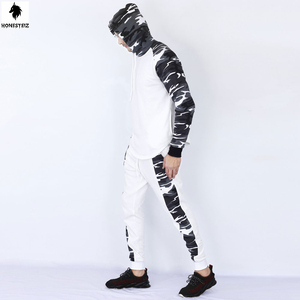 ชุดวอร์ม2ชิ้นแบบนิ่มมีซิปสำหรับทุกเพศชุดวอร์มไนลอนกันลมแบบลำลองของผู้ชายชุดวอร์มแบบยืดหยุ่นแบบด้านหน้าเรียบ - Product Image 2