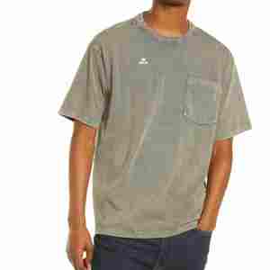 OEM haute qualité unisexe mode Streetwear lavage à l'acide T-Shirt 280G 100% coton surdimensionné hommes impression personnalisée T-shirts - Product Image 3