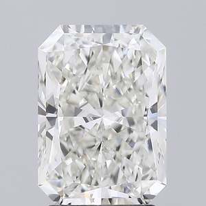 Diamante cultivado en laboratorio de corte radiante de 3,05 quilates Premium Choice H VS2 IGI certificado CVD tipo 2A para joyería de lujo y uso nupcial - Product Image 1