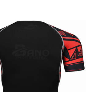 ชุดป้องกันผดผื่นสำหรับผู้ชายผ้าสแปนเด็กซ์/ โพลีเอสเตอร์ยาวออกแบบโลโก้ได้ตามต้องการ - Product Image 6