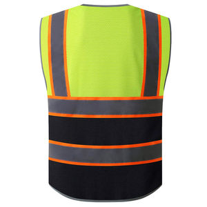 Reflective High-Vis Breathable Casual Autumn Outer Wear Vest for Cycling Running Construction Site Protection - Product Image 5