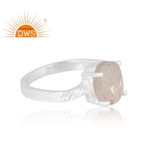 Anillo de piedras preciosas de rutilo dorado Natural de Plata de Ley 925 más vendido, joyería personalizada para mujer, regalo para ella - Product Image 4