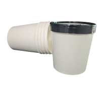 Gobelet en carton personnalisé de 1000 ml avec couvercle en PP, 34 oz, emballage jetable pour crème glacée, biscuits, yaourt glacé, sushi, nourriture pour animaux, sucettes