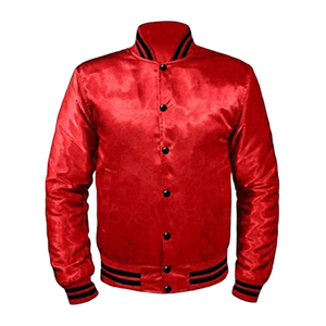 Blouson universitaire homme personnalisé 2026 de haute qualité, confortable, en cuir uni avec col montant, grandes tailles, options de couleur personnalisées - Product Image 1