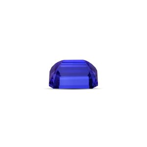 Pierre précieuse minérale facettée Tanzanite 12x10mm AA+ taille princesse, taille coussin carrée avec zircon vert de 8mm de hauteur créé en laboratoire - Product Image 2