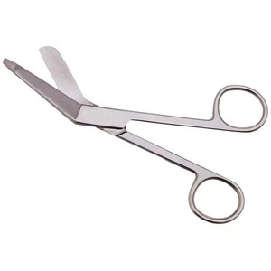 Fournisseur pakistanais ciseaux à pansement en acier inoxydable usage domestique médical paramédical traumatologie premiers soins 14cm ciseaux à pansement chirurgical - Product Image 6