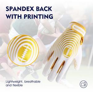 Nouvelle Arrivée Conception Personnalisée Grip Football Récepteur Gants Adulte Enfants En Plein Air Football Américain Gants Fournisseur - Product Image 4