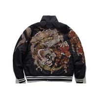 Nouvelle veste bomber d'hiver pour homme de qualité supérieure, design personnalisé, col montant, tissu fin, broderie, coupe-vent, respirante - Prix bas