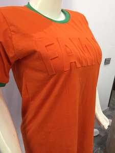 Camiseta de algodón estampada y en relieve personalizada FAMU Rattlers para hombres y mujeres OEM College Spirit Wear - Product Image 2