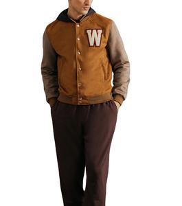 Veste de baseball en laine de haute qualité pour hommes avec capuche Varsity Letterman Logo personnalisé broderie veste en sergé d'hiver - Product Image 4