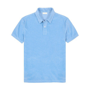 Polo de punto de verano personalizado al por mayor, Polo a rayas de manga corta de lana merina, prendas de punto de golf, Polo de rugby para hombre - Product Image 3