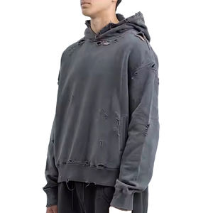 La mejor calidad 100% algodón 420 gramos lavado de gran tamaño Premium Sudadera con capucha sólido de larga duración logotipo personalizado Puff estampado invierno con capucha estampado - Product Image 5