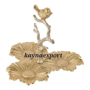 ชามเสิร์ฟผลไม้อบแห้ง ดีไซน์ดอกไม้หรูหรา ขัดเงา สไตล์เกาหลี ทำจากอะลูมิเนียม คุณภาพสูง เป็นมิตรกับสิ่งแวดล้อม - Product Image 1