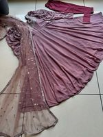 Ensemble complet Salwar Kameez Dupatta en Faux Georgette pour femme, prêt-à-porter, entièrement cousu, broderie, design moderne, idéal pour les fêtes