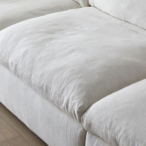 Canapé Cloud Confortable et Moderne en Tissu pour Salon, Idéal pour Hôtels, Villas et Appartements – Design Wabi-Sabi en Lin et Plumes - Product Image 4