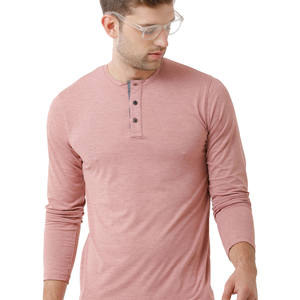 T-shirt pour homme à col rond avec logo personnalisé, de haute qualité, 100% coton, coupe régulière, tricot uni, manches longues - Product Image 3
