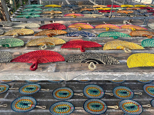 Handmade Seagrass <b>Fan</b>: A Timeless, Eco-Friendly Accessory for Cooling, <b>Wall</b> Decoration, or Rustic Events - Product Image 3