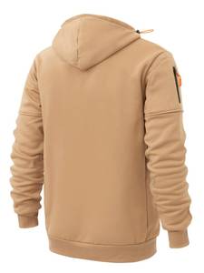 Sudadera cálida de invierno de lana de algodón 100% de alta calidad para hombre, sudadera transpirable con cremallera Reversible de talla grande para ropa de calle - Product Image 3