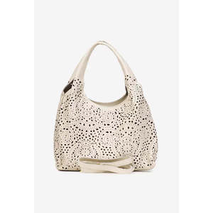 Soft Handbag in Genuine PerforateDollar Leather - Made in <b>Italy</b> - Art. 25351 - Product Image 4