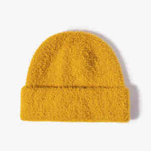 Bonnet en mohair tricoté personnalisé tendance 2026, doublé de soie, chaud et confortable, réglable - Product Image 3